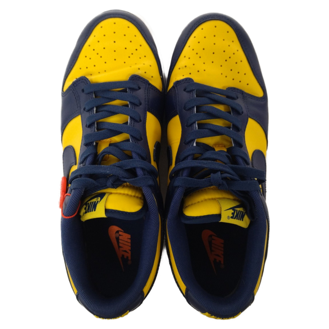 NIKE(ナイキ)のNIKE ナイキ DUNK LOW MICHIGAN DD1391-700 ダンク ミシガン ローカットスニーカー ネイビー/イエロー US9/27cm メンズの靴/シューズ(スニーカー)の商品写真