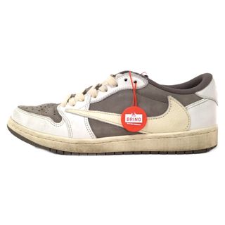 ナイキ(NIKE)のNIKE ナイキ ×TRAVIS SCOTT AIR JORDAN 1 LOW OG REVERSE MOCHA DM7866-162 トラヴィススコット エアジョーダン1 ロー リバースモカ ローカットスニーカー US8.5/26.5cm ベージュ(スニーカー)