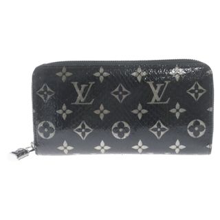 ルイヴィトン(LOUIS VUITTON)のLOUIS VUITTON ルイヴィトン Monogram Zip Wallet N96955 モノグラム エキゾチック レザー ジッピーウォレット 長財布 ブラック(長財布)