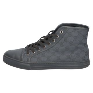 グッチ(Gucci)のGUCCI グッチ GGキャンバス モノグラム ハイトップスニーカー ハイカットスニーカー ブラック 426188(スニーカー)