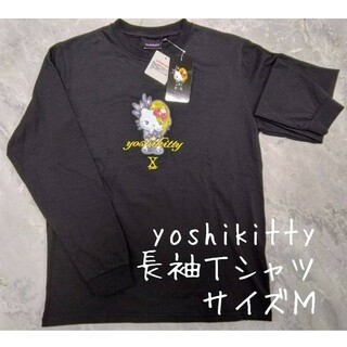 新品 メンズ yoshikitty キティ 長袖 Tシャツ M しまむら(Tシャツ/カットソー(七分/長袖))