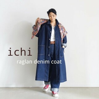 ichi - 未使用 定価2万 ichi インディゴデニムコート イチ