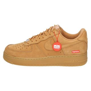 ナイキ(NIKE)のNIKE ナイキ ×SUPREME AIR FORCE 1 LOW Flax Wheat シュプリーム エアフォース1 ローカット スニーカー フラックス ウィート ベージュ US9.5/27.5cm DN1555-200(スニーカー)