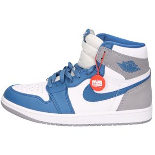 ナイキ(NIKE)のNIKE ナイキ AIR JORDAN 1 RETRO HIGH OG TRUE BLUE エア ジョーダン レトロ ハイ トゥルーブルー ハイカットスニーカー ブルー US9.5/27.5cm DZ5485-410(スニーカー)