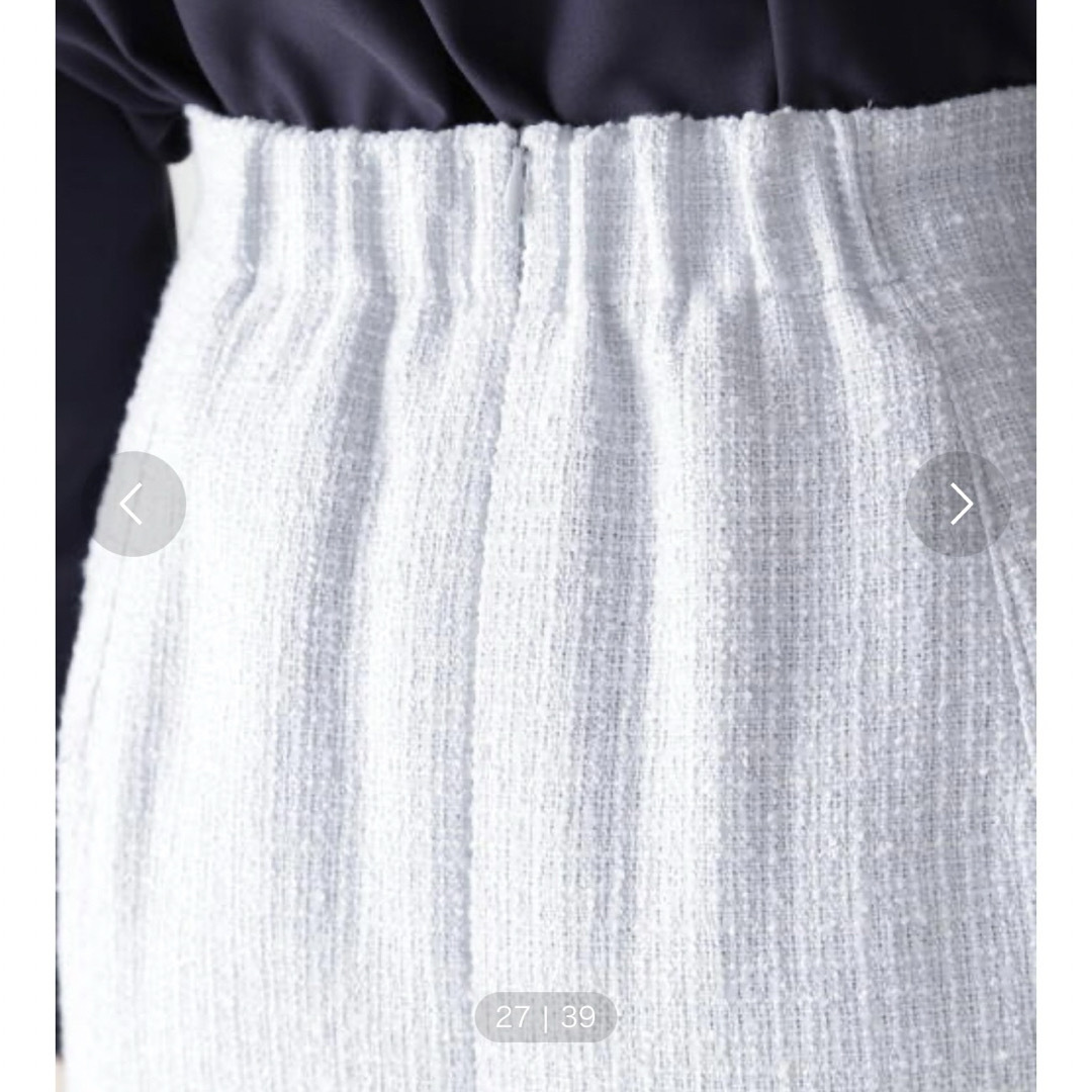 N.Natural beauty basic(エヌナチュラルビューティーベーシック)のnatural beauty basicアウトポケットツイードナロースカート レディースのスカート(ロングスカート)の商品写真