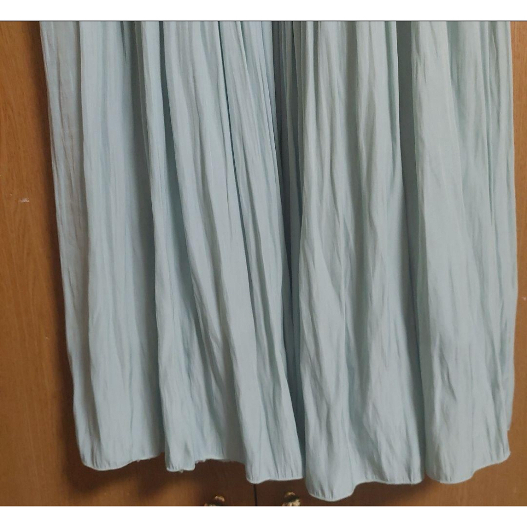 TOMORROWLAND(トゥモローランド)のガリャルダガランテ　ミントグリーン　サイズ1  ギャザースカート　ロングスカート レディースのスカート(ロングスカート)の商品写真