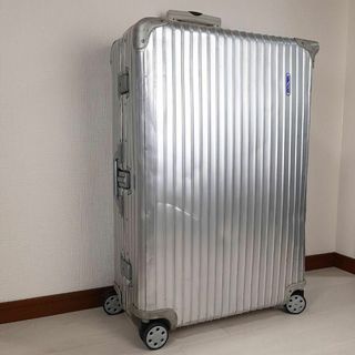 リモワ(RIMOWA)のリモワ 青ロゴ トパーズ 最大容量104L 4輪 アルミ トランクキャリー 銀色(トラベルバッグ/スーツケース)