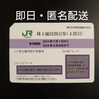 【匿名配送】東日本旅客鉄道　株主優待割引券