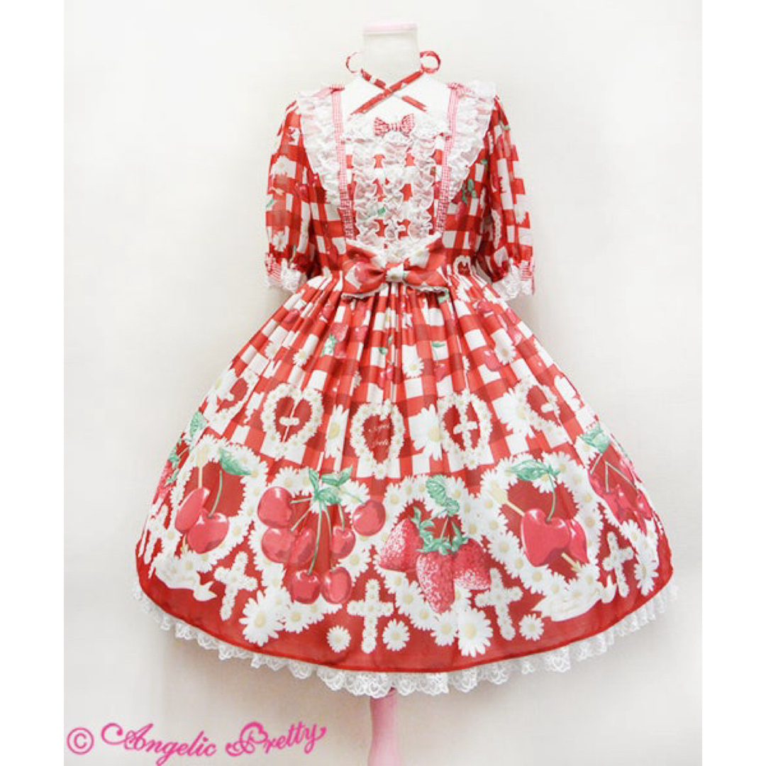 Angelic Pretty(アンジェリックプリティー)のAngelic Pretty チェリーマルグリットワンピース レディースのワンピース(ひざ丈ワンピース)の商品写真