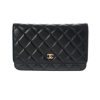 シャネル(CHANEL)のシャネル マトラッセ チェーンウォレット 19cm ショルダーバッグ 黒(その他)