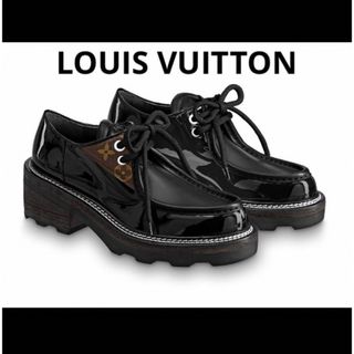 ルイヴィトン(LOUIS VUITTON)の【美品】ルイヴィトン☆レースアップシューズ☆厚底☆36.5(ローファー/革靴)