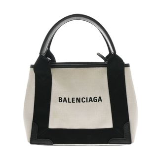 Balenciaga - バレンシアガ  ネイビーカバス XS 2WAY ハンドバッグ ベージュ/黒