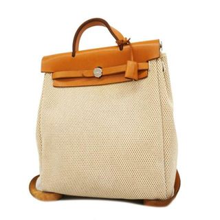 エルメス(Hermes)の【4ic3661】エルメス リュックサック/エールバッグアドMM/□G刻印/トワルGM/ナチュラル/シルバー金具 【中古】 メンズ/レディース/ユニセックス(リュック/バックパック)