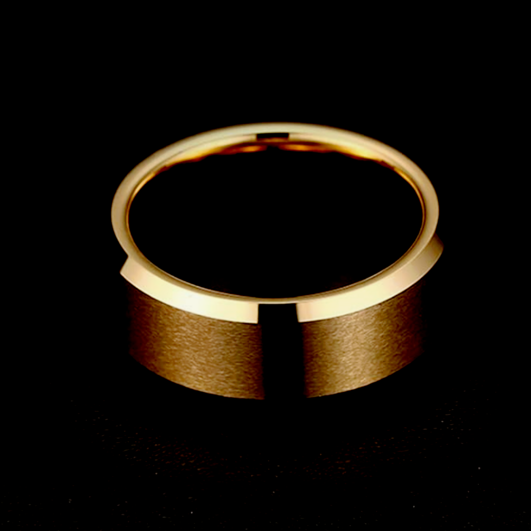 【RN131】リング　アクセサリー 　メンズ 　ゴールド　タングステン 　指輪 メンズのアクセサリー(リング(指輪))の商品写真