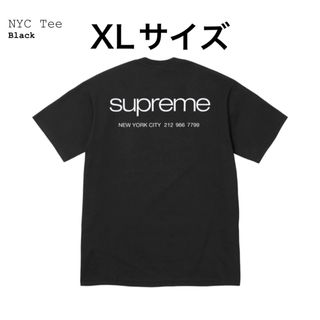 シュプリーム(Supreme)のsupreme nyc tee XLサイズ ブラック(Tシャツ/カットソー(半袖/袖なし))