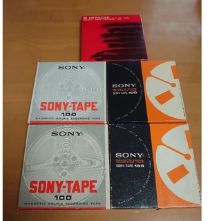 ソニー(SONY)の5個セット ソニー 日立 オープンリール サウンドテープ 185m(その他)