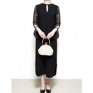 mame kurogouchi Floral Lace Sleeve Dress