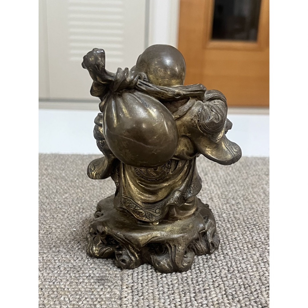 中国美術 布袋様 真鍮骨董 銅製唐物 七福神 大 縁起の通販 by 肉 中国美術 布袋様 真鍮骨董 銅製唐物 七福神 大 縁起の通販 by 肉
