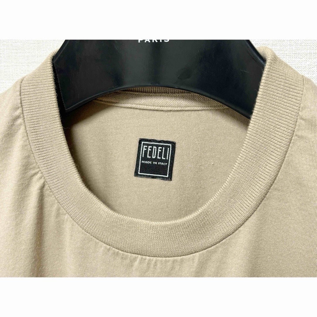 FEDELI(フェデーリ)のFEDELI  BR別注 リブ付き ロングスリーブ クルーネック TシャツXXS メンズのトップス(Tシャツ/カットソー(七分/長袖))の商品写真