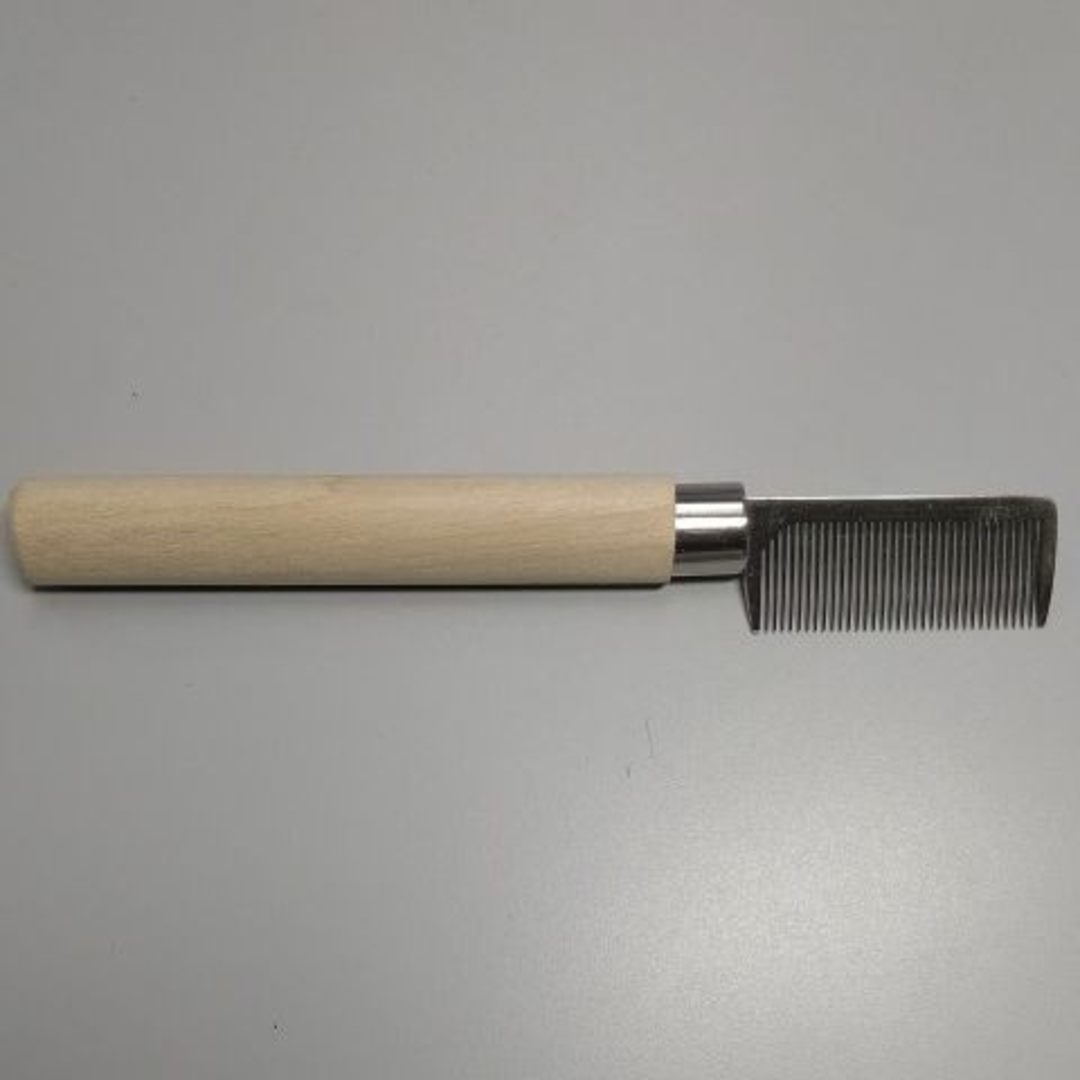 R04■筆櫛 (筆くし)小 5cm+筆固め用 糊付き■ネイルブラシ ブラシコーム コスメ/美容のネイル(ネイル用品)の商品写真