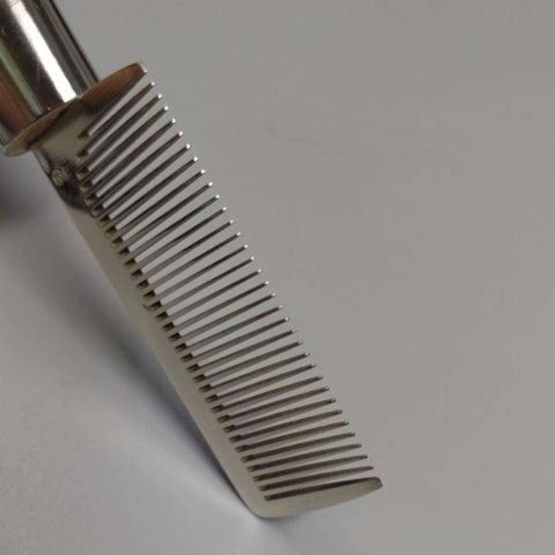 R04■筆櫛 (筆くし)小 5cm+筆固め用 糊付き■ネイルブラシ ブラシコーム コスメ/美容のネイル(ネイル用品)の商品写真