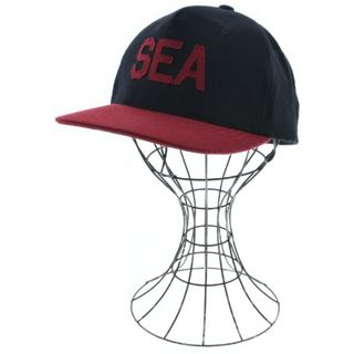 ウィンダンシー(WIND AND SEA)のWIND AND SEA ウィンダンシー キャップ F 黒xエンジ 【古着】【中古】(キャップ)