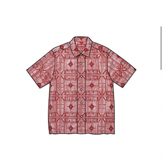Supreme Tray Jacquard S/S Shirt "Red"(Tシャツ/カットソー(半袖/袖なし))