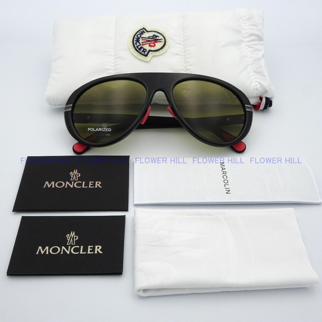 MONCLER(モンクレール)のモンクレール MONCLER 偏光サングラス パイロット ML0240 01H メンズのファッション小物(サングラス/メガネ)の商品写真