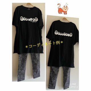 drug store's - ⭐️drug store's⭐️【新品】ダルマぶたネコ　チュニックTシャツ