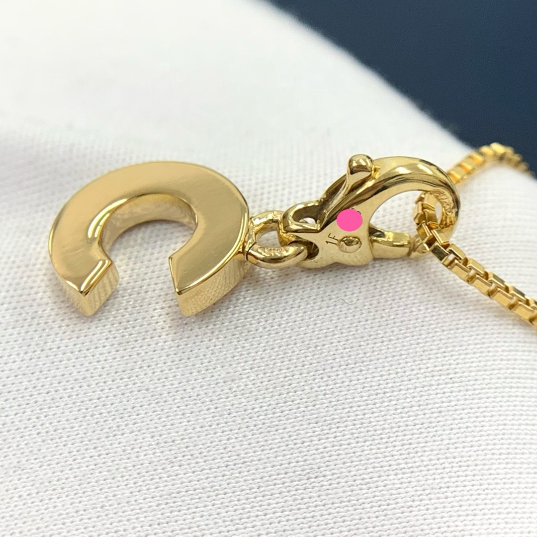 CHANEL(シャネル)のシャネル ネックレス CHANEL Cチャーム K18 750 社外チェーン レディースのアクセサリー(ネックレス)の商品写真