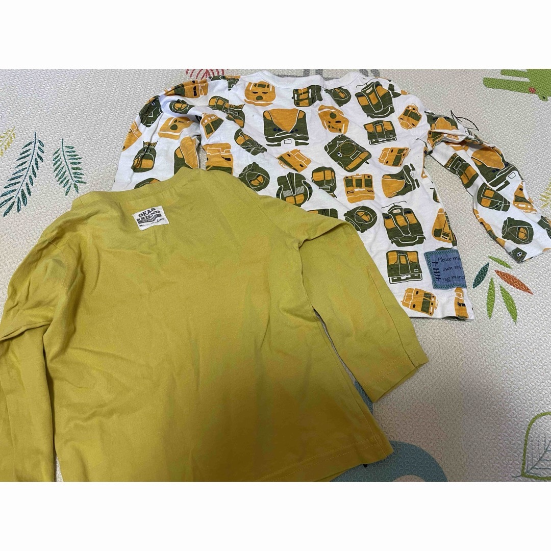 RAG MART(ラグマート)の新幹線　ロンT 95-100 2枚セット キッズ/ベビー/マタニティのキッズ服男の子用(90cm~)(Tシャツ/カットソー)の商品写真