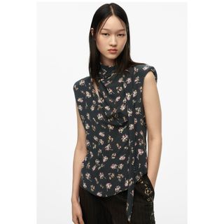 ザラ(ZARA)のZARA LIMITED EDISHIONプリント柄シャツ(シャツ/ブラウス(半袖/袖なし))