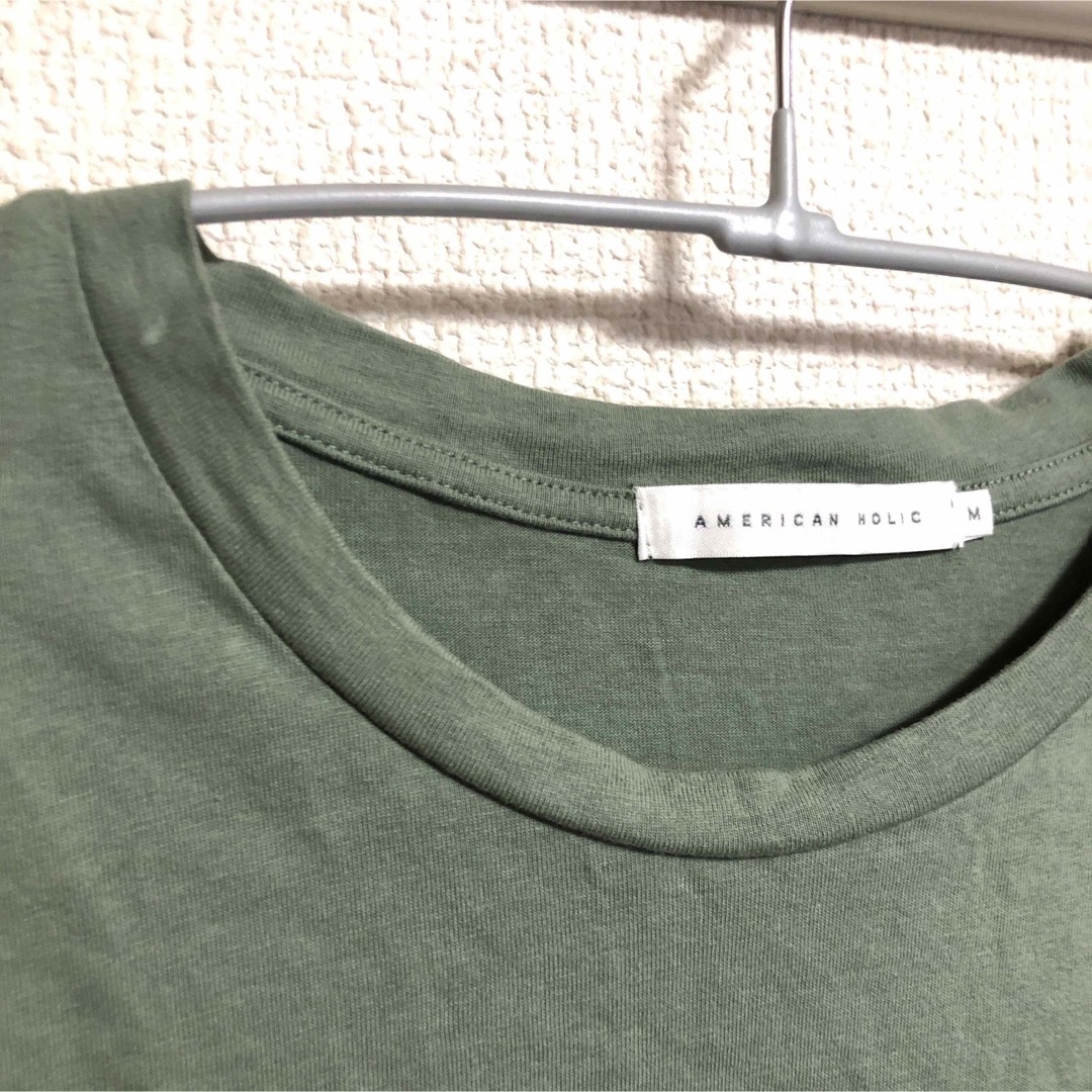 AMERICAN HOLIC(アメリカンホリック)のアメリカンホリック　半袖　アシンメトリー　チュニック　Tシャツ　カットソー レディースのトップス(Tシャツ(半袖/袖なし))の商品写真