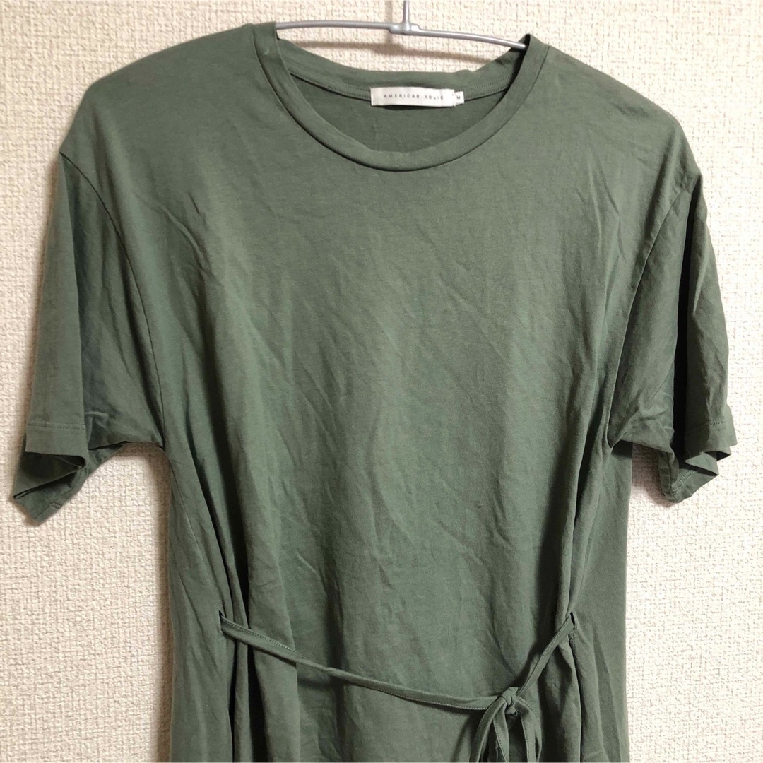 AMERICAN HOLIC(アメリカンホリック)のアメリカンホリック　半袖　アシンメトリー　チュニック　Tシャツ　カットソー レディースのトップス(Tシャツ(半袖/袖なし))の商品写真