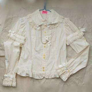 アンジェリックプリティー(Angelic Pretty)のアンジェリックプリティ　白　2WAY ブラウス(シャツ/ブラウス(長袖/七分))