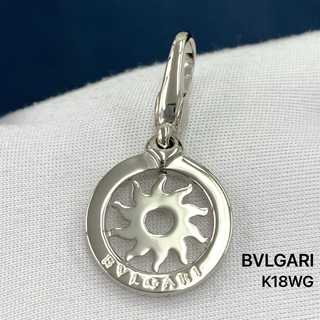 ブルガリ(BVLGARI)のK18WG ブルガリ ペンダントトップ トンド サン チャーム  サークル 太陽(ネックレス)