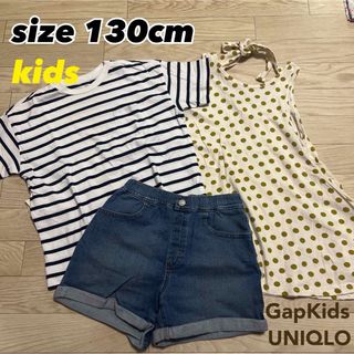 ギャップキッズ(GAP Kids)の【まとめ売り】 キッズ　tシャツ ショートパンツ　ワンピース(Tシャツ/カットソー)