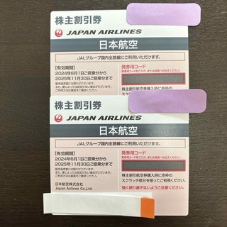 JAL(日本航空) - JAL株主優待　株主割引券　2枚