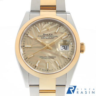 ロレックス(ROLEX)のロレックス デイトジャスト 126203 ゴールデン パームモチーフ バー 3列 オイスターブレス ランダム番 メンズ 中古 腕時計(腕時計(アナログ))