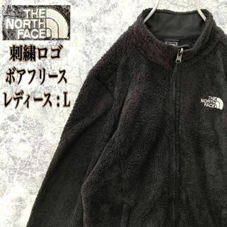 ザノースフェイス(THE NORTH FACE)のIN113【入手困難】US規格ノースフェイス刺繍ロゴ全面ボアフリースジャケット(ブルゾン)