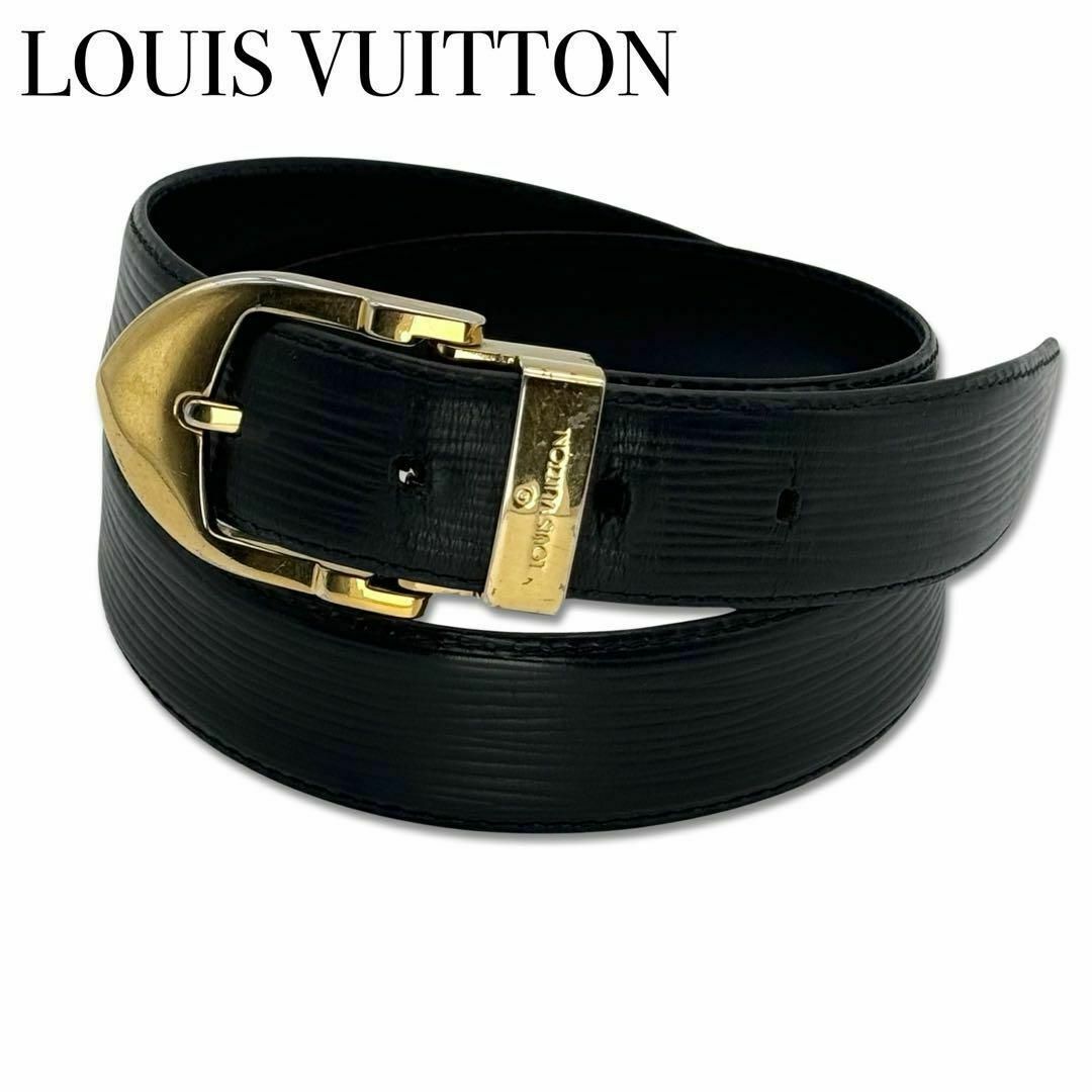 LOUIS VUITTON(ルイヴィトン)のルイヴィトン M6832Q エピ サンチュール ベルト ノワール ブラック メンズのファッション小物(ベルト)の商品写真