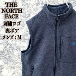 ザノースフェイス(THE NORTH FACE)のIN32【大人気】US規格ザノースフェイスワンポイント刺繍裏ボア中肉ジレベスト(ベスト)