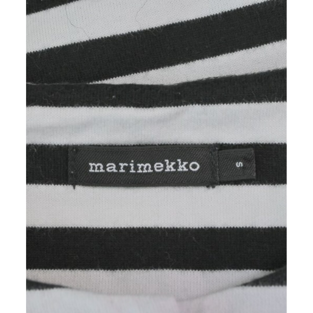 marimekko(マリメッコ)のmarimekko マリメッコ ワンピース S 白x黒(ボーダー) 【古着】【中古】 レディースのワンピース(ひざ丈ワンピース)の商品写真