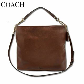 COACH - コーチ レザー 2WAY ハンドバッグ ショルダー レディース ブラウン 茶系