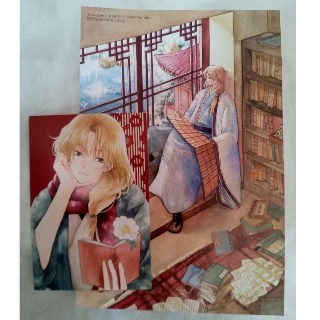 暁のヨナ スウォン 原画 ポスカ 限定 付録 非売品 花とゆめ エンタメ/ホビーのアニメグッズ(その他)の商品写真