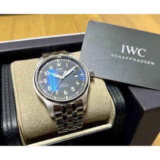 インターナショナルウォッチカンパニー(IWC)の美品 IWC マーク20 純正ベルト付き ブラック IW328201(腕時計(アナログ))