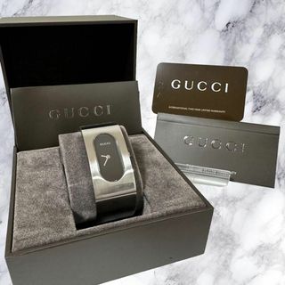 ★箱付き★GUCCI バングルウォッチ　稼働品　ギャランティカード　正規品