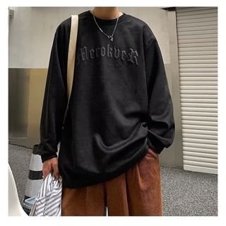 【ＸＸＬ】 オーバーサイズ　スウェット　メンズ　黒　ブラック　ストリート　ロゴ(スウェット)