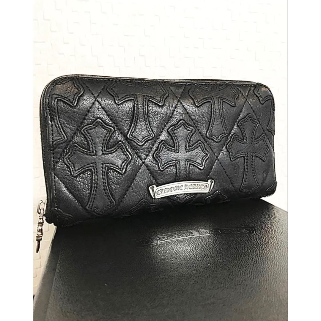 Chrome Hearts(クロムハーツ)の超美品！クロムハーツ キルティングウォレット 財布 メンズのファッション小物(長財布)の商品写真