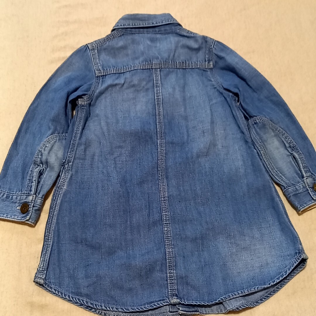 Lee(リー)の110cm Lee カバーオールワンピース デニム 110 キッズ/ベビー/マタニティのキッズ服女の子用(90cm~)(ジャケット/上着)の商品写真